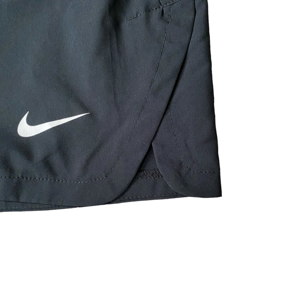 Nike Dri-Fit men's large black pull-on athletic shorts elastic drawstring waist - Picture 4 of 9